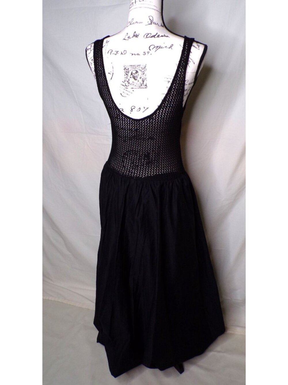 🆕ASTR Contrast Bubble Hem Mesh Top Midi Dress Medium Black - Picture 11 of 13